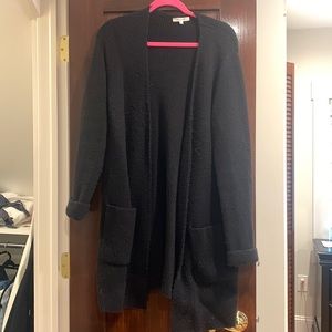 Madewell black long sweater